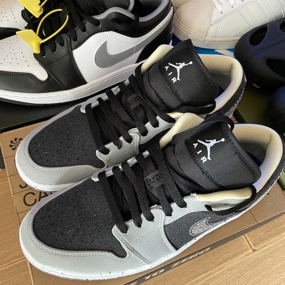 Light black AJ1 low top shoes main image 5